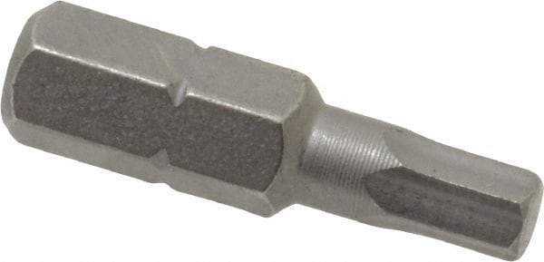 Wera - 4mm Hex Screwdriver Bit - 1/4" Drive, 1" OAL - USA Tool & Supply