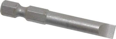 Wera - 1/4" Slotted Screwdriver Bit - 1/4" Hex Drive, 2" OAL - USA Tool & Supply