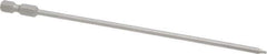 Wera - 9/64" Slotted Screwdriver Bit - 1/4" Hex Drive, 6" OAL - USA Tool & Supply