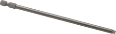 Wera - 7/32" Slotted Screwdriver Bit - 1/4" Hex Drive, 6" OAL - USA Tool & Supply