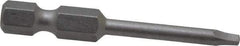 Wera - #0" Square Size Square Recess Bit - 1/4" Hex Drive, 1-5/16" OAL - USA Tool & Supply