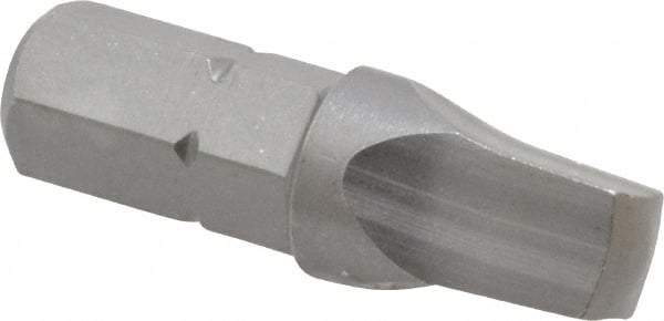 Wera - #4" Square Size Square Recess Bit - 1/4" Hex Drive, 1" OAL - USA Tool & Supply