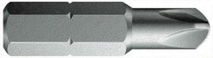 Wera - 1/4 Torq-Set Bit - 1/4" Hex Drive, 1-1/4" OAL - USA Tool & Supply