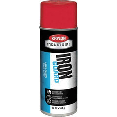 Krylon - OSHA Red, Gloss, Enamel Spray Paint - 12 to 15 Sq Ft per Can, 12 oz Container, Use on Masonry, Metal, Plaster, Plastic Foam & Wicker, Plastics, Wood - USA Tool & Supply