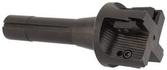 APT - 2-1/4" Cut Diam, 0.65" Max Depth of Cut, 5-7/8" OAL, Indexable Square Shoulder End Mill - TPC 32..., TPG 32., TPU 32. Inserts, R8 90° Lead Angle, Series Tri-Dex - USA Tool & Supply