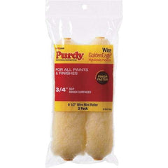 Purdy - 3/4" Nap, 6-1/2" Wide Paint Roller Cover - Semi-Smooth Texture, High Density Polyester - USA Tool & Supply