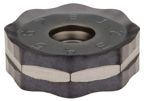Seco - ONMU090520 M13 Grade MP3000 Carbide Milling Insert - TiAlN Finish, 0.228" Thick, 0.866" Inscribed Circle - USA Tool & Supply