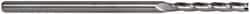 Accupro - 0.1", 3/4" LOC, 1/8" Shank Diam, 2-1/2" OAL, 3 Flute, Solid Carbide Square End Mill - Single End, Uncoated, Spiral Flute, 30° Helix, Centercutting, Series Miniature - USA Tool & Supply