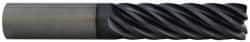 Accupro - 1/2", 2" LOC, 1/2" Shank Diam, 4" OAL, 6 Flute, Solid Carbide Square End Mill - Single End, AlTiN Finish, Spiral Flute, 45° Helix, Centercutting, Right Hand Cut, Right Hand Flute - USA Tool & Supply