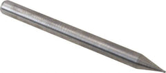Accupro - 0.025", 4 Flute, Single End, Solid Carbide, 0.005" Corner Radius End Mill - 1-1/2" OAL, 30° Helix, Right Hand Flute, 0.038" LOC, Right Hand Cut - USA Tool & Supply