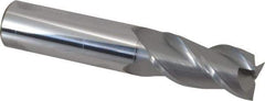 Accupro - 3/4", 1-1/2" LOC, 3/4" Shank Diam, 4" OAL, 3 Flute, Solid Carbide Square End Mill - Single End, nACRo Finish, Spiral Flute, 40° Helix, Centercutting, Right Hand Cut, Right Hand Flute - USA Tool & Supply