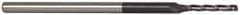 Accupro - 0.075", 1/2" LOC, 1/8" Shank Diam, 2-1/2" OAL, 3 Flute, Solid Carbide Square End Mill - Single End, AlTiN Finish, Spiral Flute, 30° Helix, Centercutting, Series Miniature - USA Tool & Supply