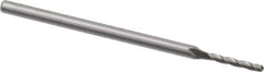 Accupro - 0.075" Diam, 1/2" LOC, 3 Flute Solid Carbide Ball End Mill - Uncoated, Single End, 2-1/2" OAL, 1/8" Shank Diam, Spiral Flute - USA Tool & Supply