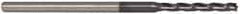 Accupro - 0.095", 3/4" LOC, 1/8" Shank Diam, 2-1/2" OAL, 3 Flute, Solid Carbide Square End Mill - Single End, AlTiN Finish, Spiral Flute, 30° Helix, Centercutting, Series Miniature - USA Tool & Supply