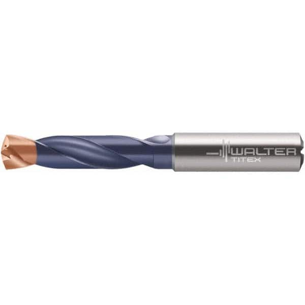Walter-Titex - 7/16" 140° Spiral Flute Solid Carbide Screw Machine Drill Bit - USA Tool & Supply