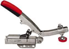 Bessey - 700 Lb Holding Capacity, Horizontal Handle, Manual Hold Down Toggle Clamp - U-Bar, Flanged Base, Steel - USA Tool & Supply