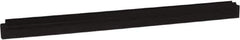 Vikan - 24" Rubber Blade Squeegee Refill - Double Edge, Black, Plastic Holder - USA Tool & Supply