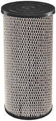 Dupont - 4" OD, 5µ, Spun-Wound Polypropylene & Universal Heavy Duty Carbon Wrap 2 Phase Cartridge Filter - 10" Long, Reduces Sediments, Tastes, Odors & Chlorine - USA Tool & Supply