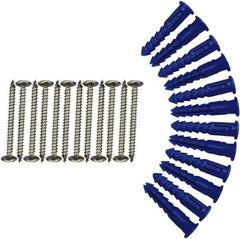 Triton - 12" Long Silver Pegboard Mounting Hardware - For Use with Mounting Steel Pegboard System LB1-B,T,W, LB2-B,T,W & LB18-B,T,W - USA Tool & Supply