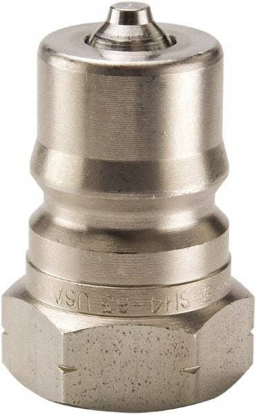 Parker - 3/4-16 SAE ORB 303 Stainless Steel Hydraulic Hose Female Straight Thread Nipple - 1,500 psi, 6 GPM, Series 60 - USA Tool & Supply