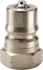 Parker - 3/4-16 SAE ORB 303 Stainless Steel Hydraulic Hose Female Straight Thread Nipple - 1,500 psi, 6 GPM, Series 60 - USA Tool & Supply