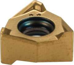 Seco - XNEX040304 M08 Grade F40M Carbide Milling Insert - TiAlN/TiN Finish, 0.264" Inscribed Circle, 0.016" Corner Radius - USA Tool & Supply