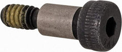 Value Collection - 1/4" Shoulder Diam x 3/8" Shoulder Length, #10-24 UNC, Hex Socket Shoulder Screw - 4140 Alloy Steel with Nylon Locking Patch, 3/16" Head Height x 3/8" Head Diam - USA Tool & Supply