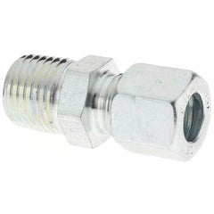 Parker - Metal Flareless Bite Type Tube Fittings Outside Diameter (mm): 8 Fitting Type: Male Connector - USA Tool & Supply