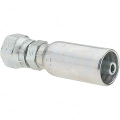 Parker - 9/16-18 Seal-Lok Steel Hydraulic Hose Swivel - -4 Hose Size, 1/4" Hose Diam - USA Tool & Supply