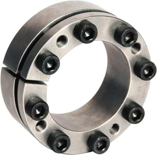 Climax Metal Products - M4 Thread, 14mm Bore Diam, 32mm OD, Shaft Locking Device - 4 Screws, 2,191 Lb Axial Load, 1.26" OAW, 0.551" Thrust Ring Width, 50 Ft/Lb Max Torque - USA Tool & Supply