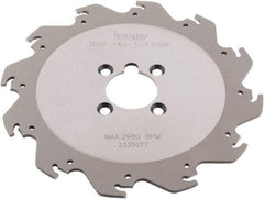 Iscar - Arbor Hole Connection, 0.118" Cutting Width, 2.05" Depth of Cut, 0.098" Cutter Diam, 1-1/4" Hole Diam, 8 Tooth Indexable Slotting Cutter - TGSF Toolholder, TAG N3 Insert - USA Tool & Supply