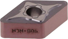 Iscar - DNMG333 M3M Grade IC806 Carbide Turning Insert - TiAlN Finish, 55° Diamond, 3/8" Inscr Circle, 3/16" Thick, 3/64" Corner Radius - USA Tool & Supply