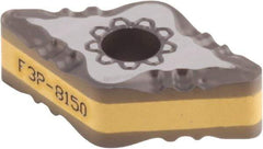 Iscar - DNMG333 F3P Grade IC8150 Carbide Turning Insert - TiCN/Al2O3/TiCN/TiN Finish, 55° Diamond, 3/8" Inscr Circle, 3/16" Thick, 3/64" Corner Radius - USA Tool & Supply