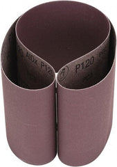 3M - 6" Wide x 48" OAL, 120 Grit, Aluminum Oxide Abrasive Belt - Aluminum Oxide, Coated, Cloth Backing, Series 341D - USA Tool & Supply