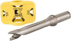 Kennametal - 17.07 to 17.99mm Diam, 5xD, 89.92mm Max Depth, 19.05mm Shank Diam, 4.53" Flute, 170.69mm OAL, Replaceable Tip Drill - V Seat Size, KTIP Toolholder, Series KenTIP - USA Tool & Supply