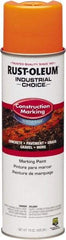 Rust-Oleum - 15 fl oz Orange Marking Paint - Water-Based Formula - USA Tool & Supply