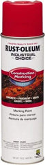 Rust-Oleum - 15 fl oz Red Marking Paint - Water-Based Formula - USA Tool & Supply