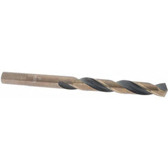 Import - 0.323" High Speed Steel, 135° Point, Round with Flats Shank Maintenance Drill Bit - USA Tool & Supply