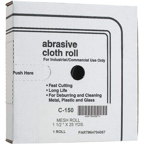 Made in USA - Shop Rolls   Abrasive Material: Silicon Carbide    Roll Width (Inch): 1-1/2 - USA Tool & Supply