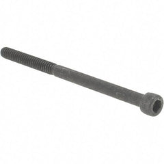 Value Collection - #10-24 UNC Hex Socket Drive, Socket Cap Screw - Alloy Steel, Black Oxide Finish, Partially Threaded, 3" Length Under Head - USA Tool & Supply