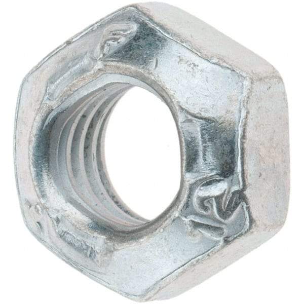 Made in USA - M8x1.25 Metric Coarse Grade 12 Hex Lock Nut with Distorted Thread - 8mm High, Cadmium Dicromate Finish - USA Tool & Supply