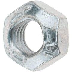 Made in USA - M8x1.25 Metric Coarse Grade 12 Hex Lock Nut with Distorted Thread - 8mm High, Cadmium Dicromate Finish - USA Tool & Supply