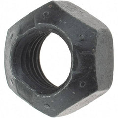 Made in USA - 5/16-24 UNF Grade L9 Hex Lock Nut with Distorted Thread - 1/2" Width Across Flats, 17/64" High, Uncoated with Wax Finish - USA Tool & Supply