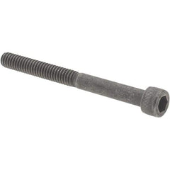 Value Collection - #8-32 UNC Hex Socket Drive, Socket Cap Screw - Alloy Steel, Black Oxide Finish, Partially Threaded, 1-3/4" Length Under Head - USA Tool & Supply