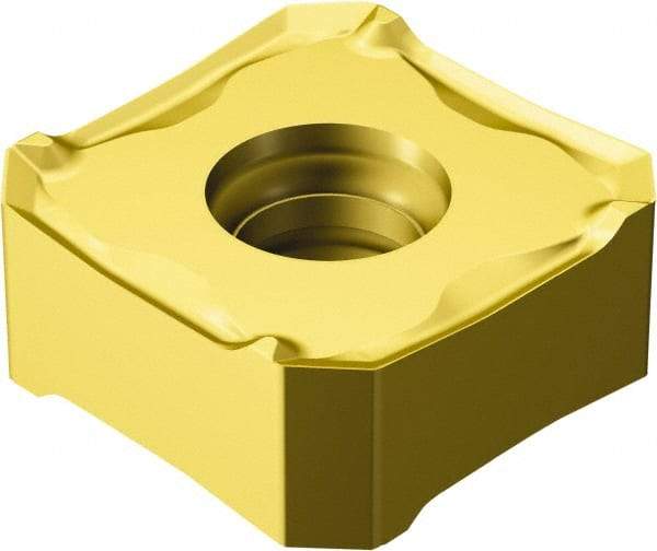 Sandvik Coromant - 345R1305 KL Grade 1020 Carbide Milling Insert - TiAlN Finish, 5.56mm Thick, 13mm Inscribed Circle, 0.8mm Corner Radius - USA Tool & Supply