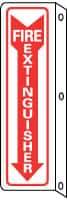 NMC - Fire Extinguisher, Aluminum Fire Sign - 4" Wide x 18" High - USA Tool & Supply