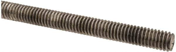 Made in USA - 5/16-18 UNC (Coarse), 3' Long, Stainless Steel Threaded Rod - Right Hand Thread - USA Tool & Supply