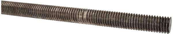 Made in USA - 1/2-13 UNC (Coarse), 3' Long, Stainless Steel Threaded Rod - Right Hand Thread - USA Tool & Supply