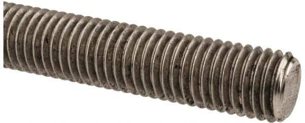 Made in USA - 5/8-11 UNC (Coarse), 3' Long, Stainless Steel Threaded Rod - Right Hand Thread - USA Tool & Supply