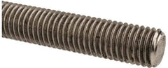 Made in USA - 5/8-11 UNC (Coarse), 3' Long, Stainless Steel Threaded Rod - Right Hand Thread - USA Tool & Supply